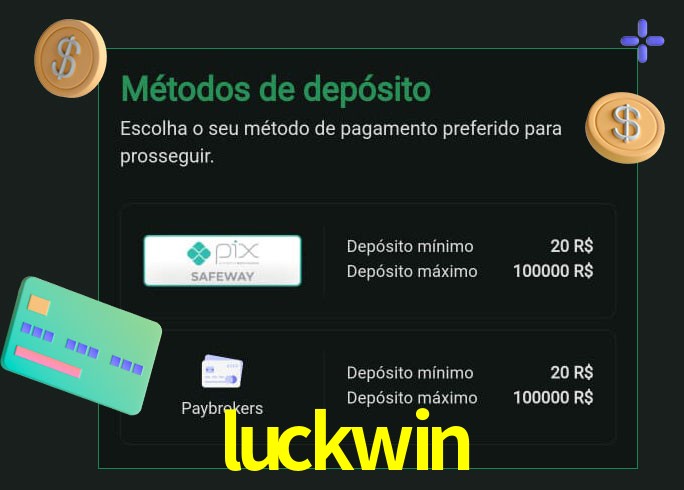 O cassino luckwin oferece uma grande variedade de métodos de pagamento